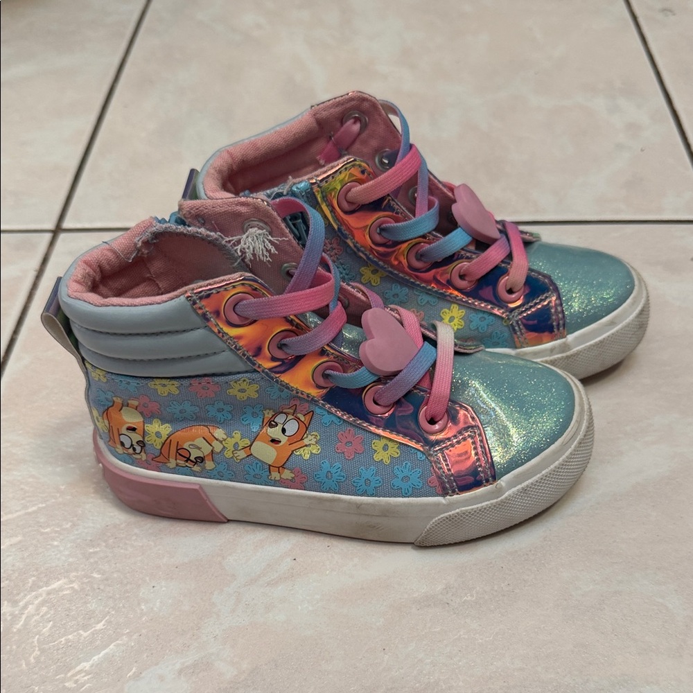 Girls Bluey High-Top Sneakers